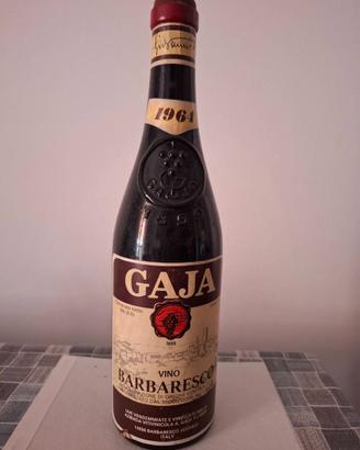 Bottiglia di vino Barbaresco, anno 1964 – Gaja