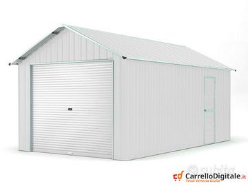Capanno container box 360x762cm serranda bianco