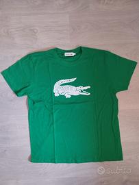 T-Shirt Lacoste Verde Smeraldo-Maxi Logo