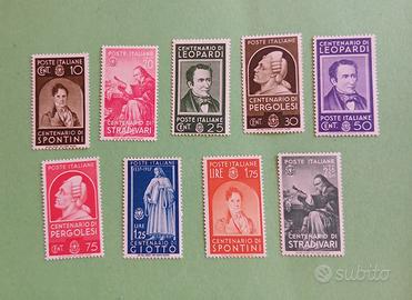 Regno 1937- Uomini Illustri MH*