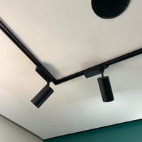 Faretti da negozio nero luce naturale