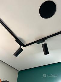 Faretti da negozio nero luce naturale