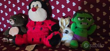 Lotto 4 peluche