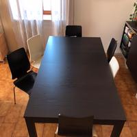 Tavolo allungabile Ikea con 6 sedie