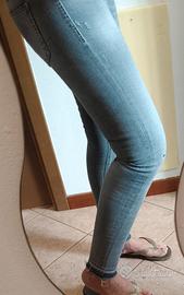 Jeans DONDUP originali donna tg 29 grigio chiaro
