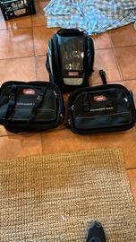 valigie moto con borsa serbatoio