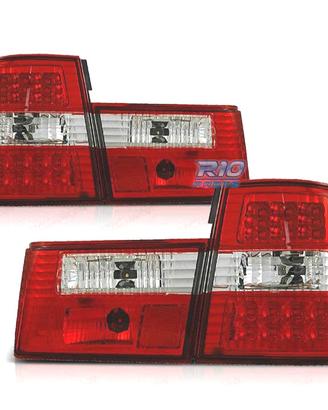 FANALI BMW SERIE 5 E34 88-95 LED ROSSO CROMATO
