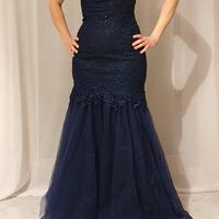 Abito da  cerimonia blu