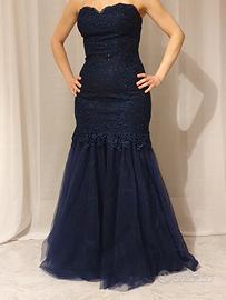 Abito da  cerimonia blu