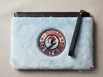 Pochette/borsetta  "Leo Ski Club" in pelliccia