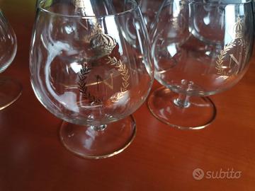 6 bicchieri vintage da cognac "Napoleon"