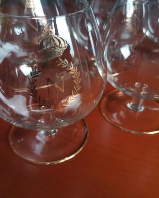6 bicchieri vintage da cognac "Napoleon"