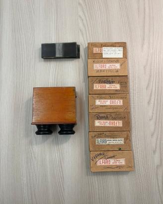 Stereoscopio Jules Richard +125 lastre Vetro 1925