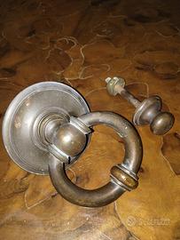 Battente ottone porta portone maniglia epoca