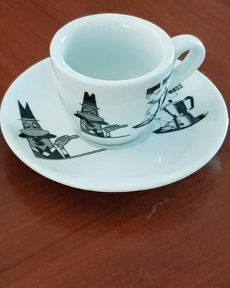 Tazze da caffè in porcellana vintage Bialetti