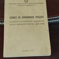 libretto codici avviamento postale 1967