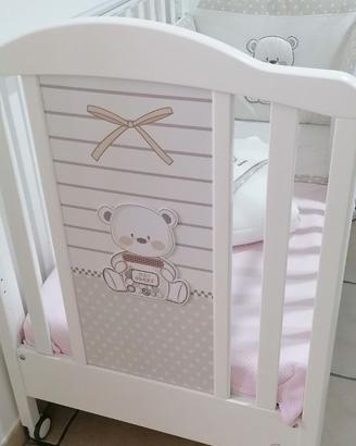 CULLA LETTINO MON AMOUR ITALBABY BIANCO +ACCESSORI