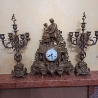 orologio e candelabri 
