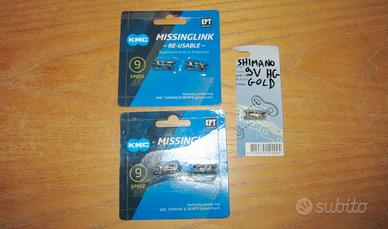 False maglie Catena 9v KMC Shimano Sram argento