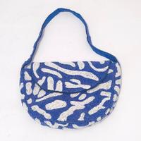 Borsetta vintage donna perline blu 