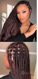 Treccine afro e extension cucite