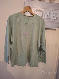 Felpa Donna Vintage Verde Salvia Joy Sport - L