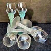 "Steli Ritorti" -6 bicchieri con steli