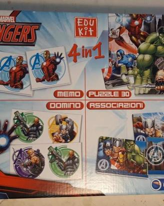 Clementoni Marvel Avengers EDU kit 4 giochi