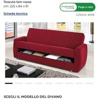 Divano letto contenitore