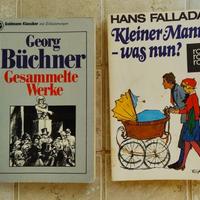 Libri di Buchner e Fallada in tedesco