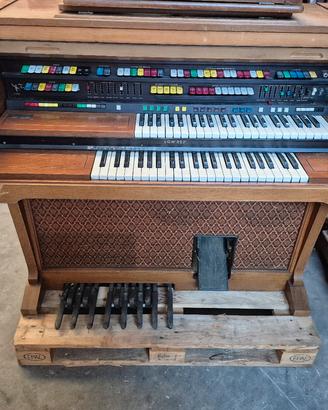 oragano elettronico vintage lowrey a doppia tastie