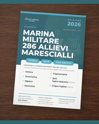 Manuale Concorso Marina 286 Marescialli Core