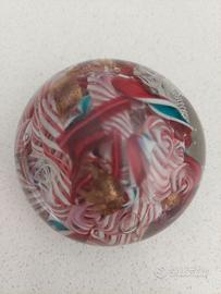 Fermacarte in vetro vintage