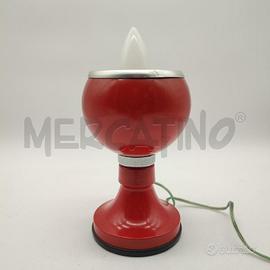 LAMPADA DA TAV. ROSSA SFERA STILE SPACE AGE