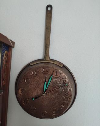 orologio da parete in rame 