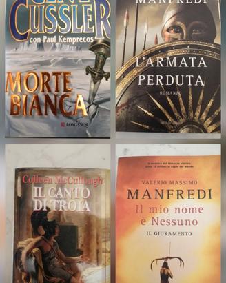 Lotto 4 libri romanzi storici/avventura