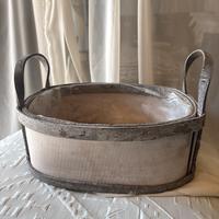 Cesto fiori in legno