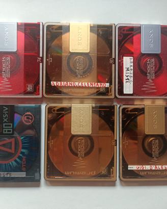 MINIDISK REGISTRATI CON MUSICA DI ARTISTI ITALIANI