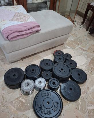 pesi in ghisa e in ghisa gommata 