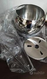 Porta ghiaccio amc acciaio