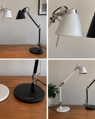 2 Lampade Artemide Tolomeo – Bianca e Nera