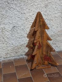 alberelli di natale in legno