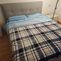 Letto matrimoniale contenitore e materasso memory