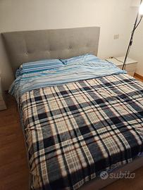Letto matrimoniale contenitore e materasso memory
