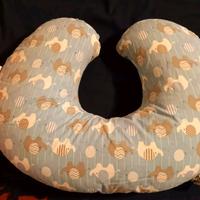 Cuscino allattamento Boppy azzurro elefantini