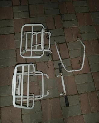 portapacchi piaggio vespa pk 50 bianco paracolpi