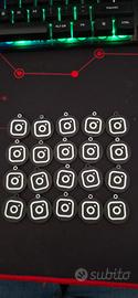 Portachiavi nfc programmabili con logo Instagram