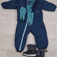 Tuta neve bambino + Scarponci e guanti 24mesi