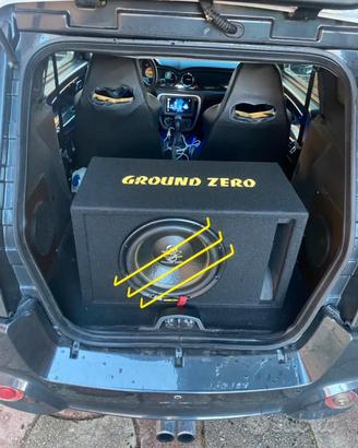 Subwoofer ground zero 1350watt