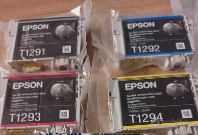 Cartucce di vari colori per stampante Epson